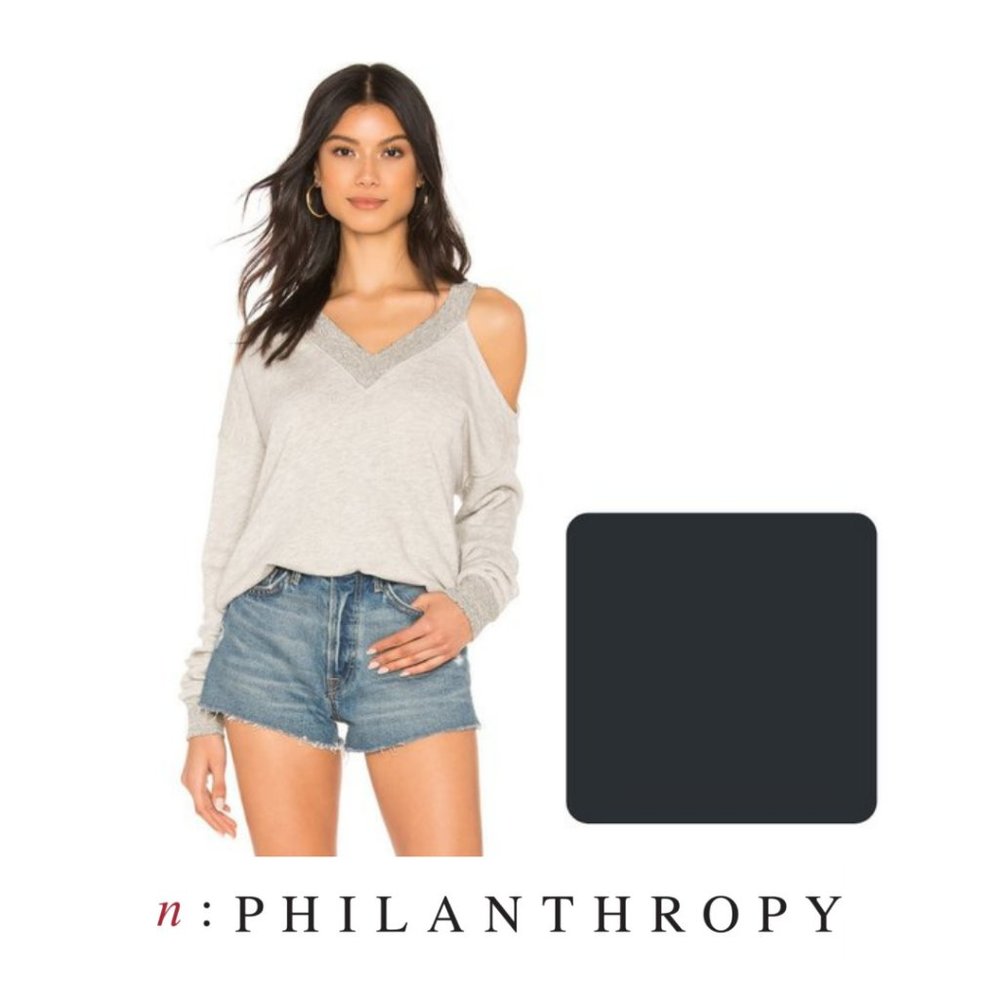 n:philanthropy Bestia Sweatshirt in Black Cat